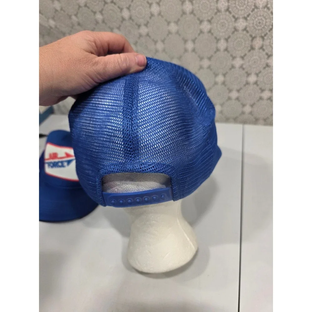Two Vintage Air Force Trucker Hats Royal Blue‎ Mesh One Size - Picture 4 of 14